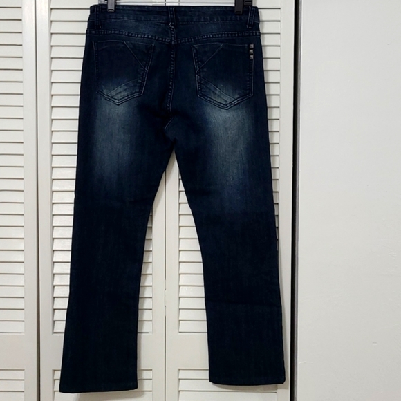 Kardashian Kollection| The Kim Dark Indigo Denim Jean Size 10 - Picture 4 of 17